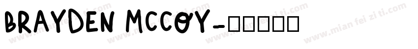 Brayden Mccoy字体转换